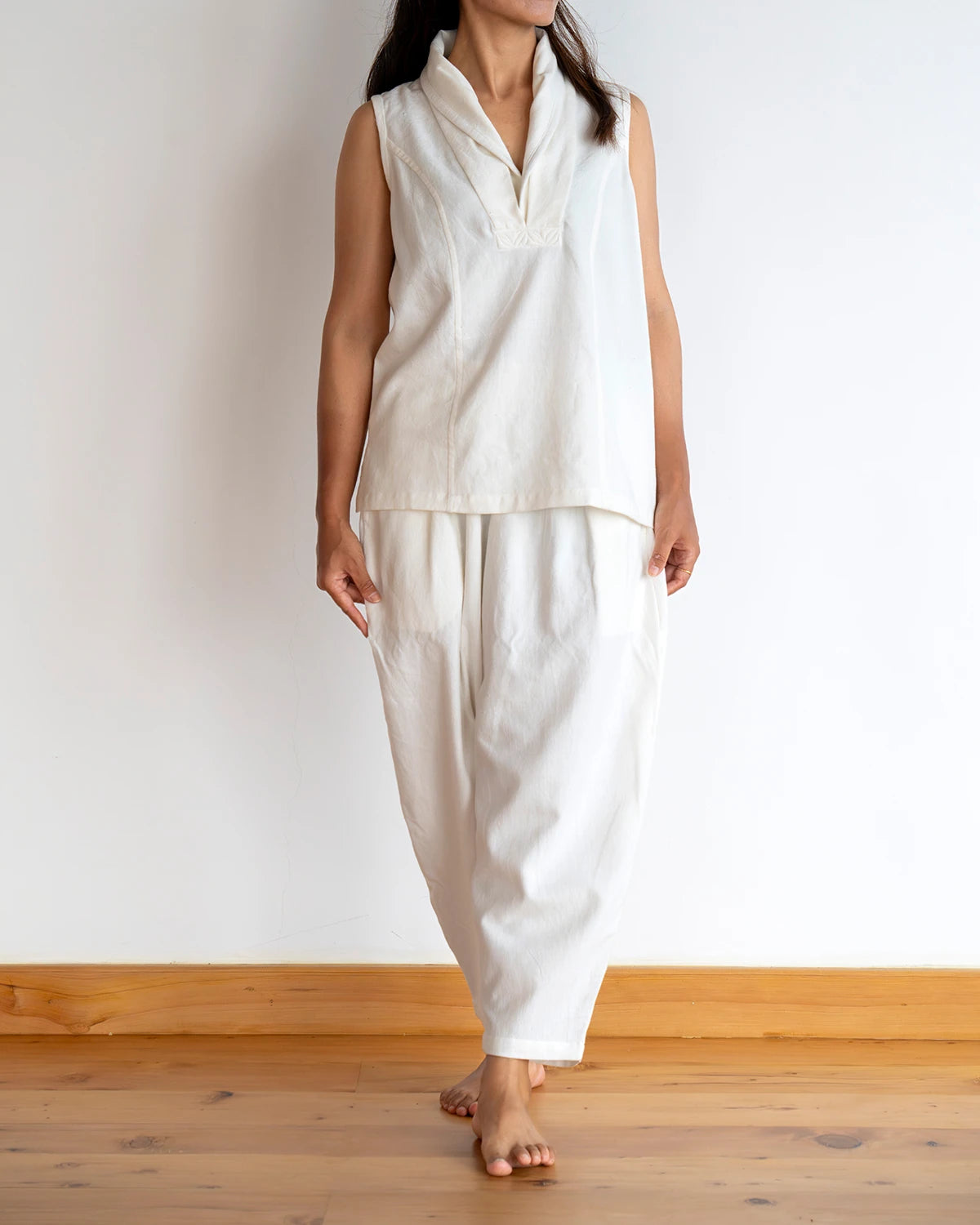 Monk Collar Pyjama Set
