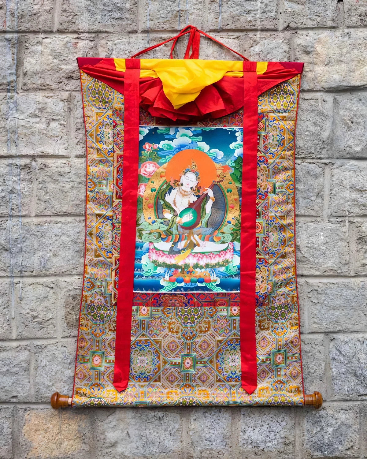 Saraswati Painted Thangka
