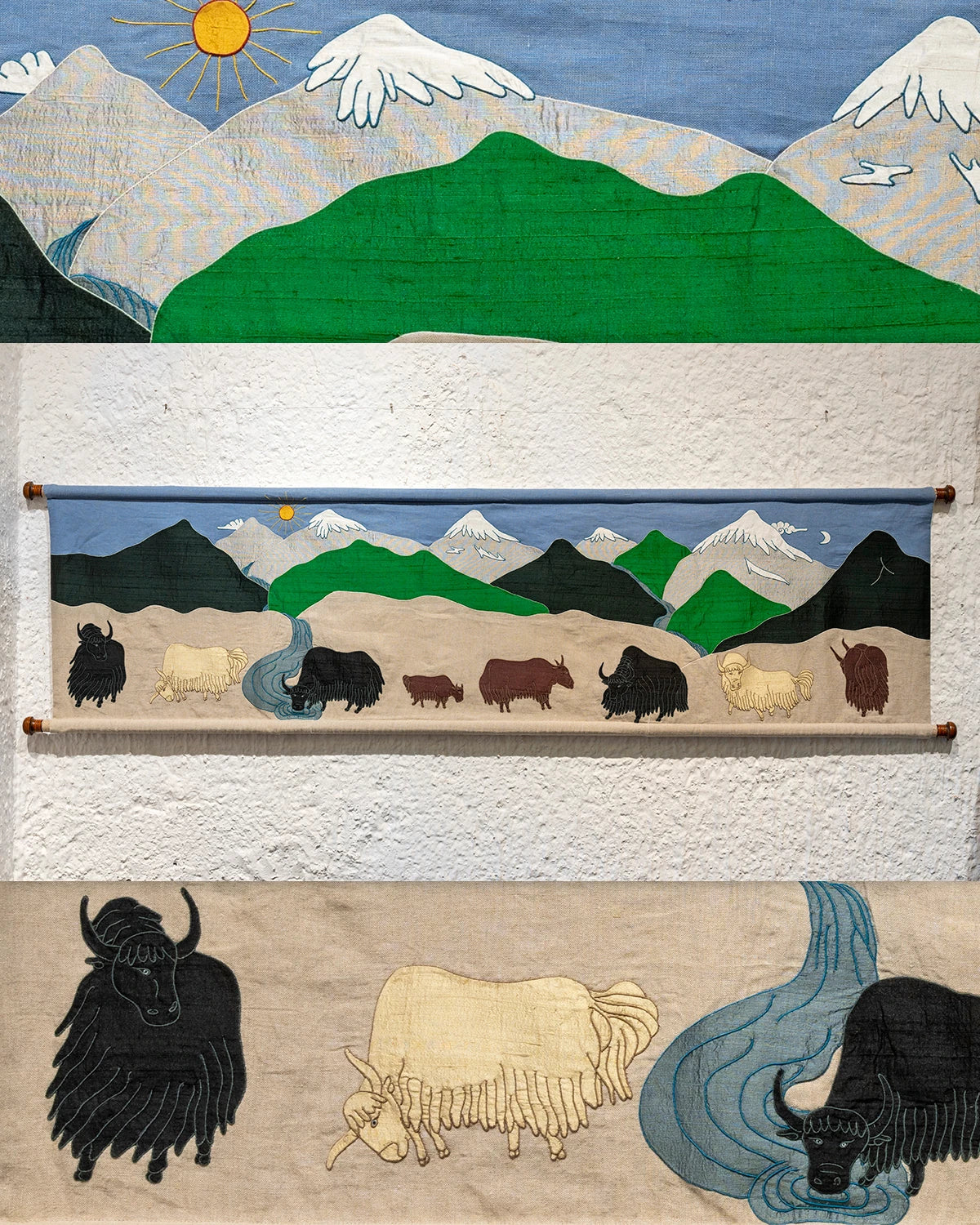 Yak Grazing Frieze