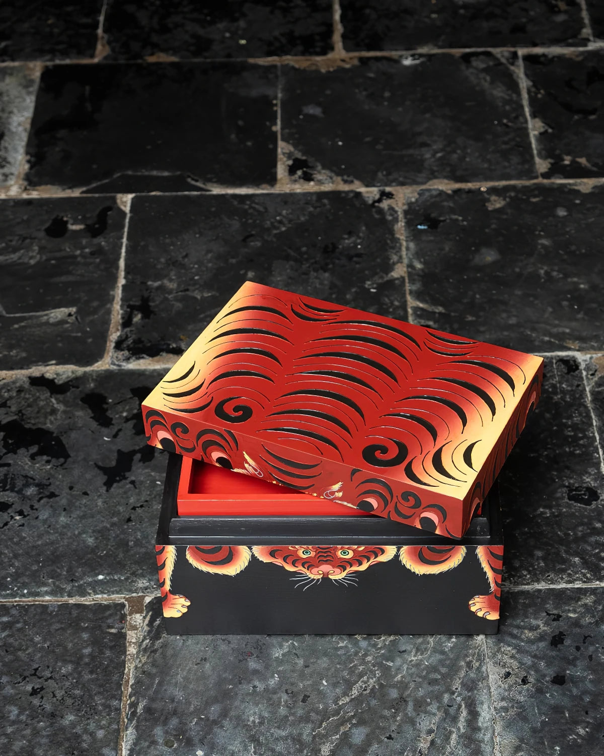 Tiger Skin Stationery Box