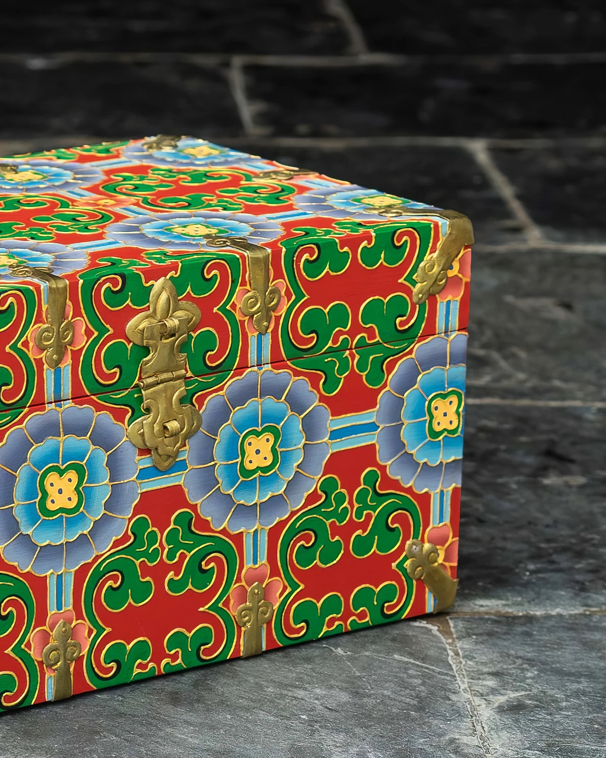 Brocade Flower Stationery Box