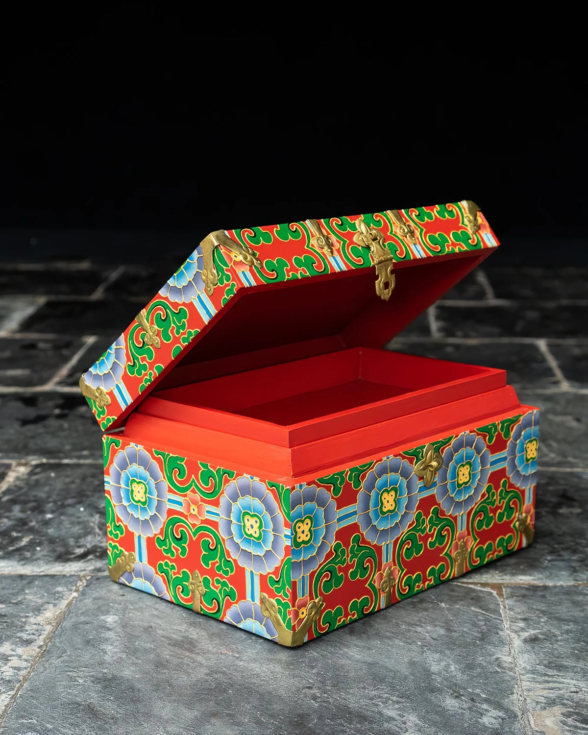 Brocade Flower Stationery Box