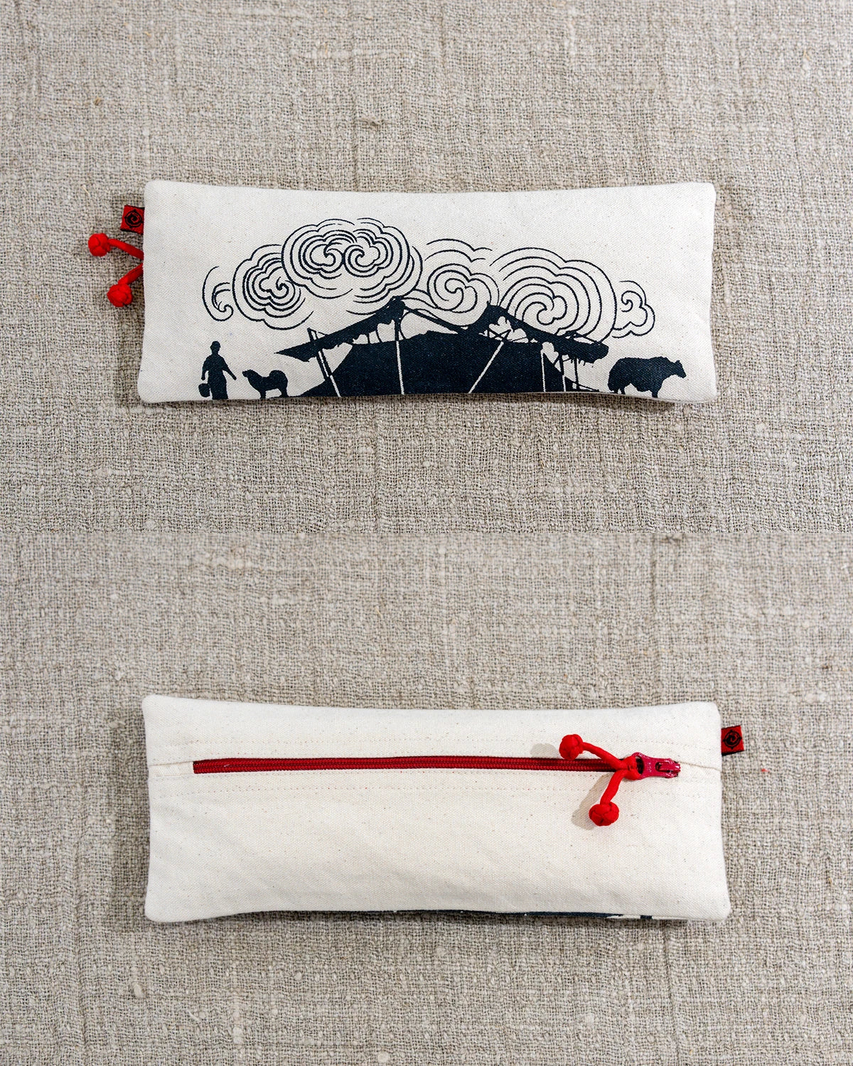 Nomad Family Pencil Pouch - White