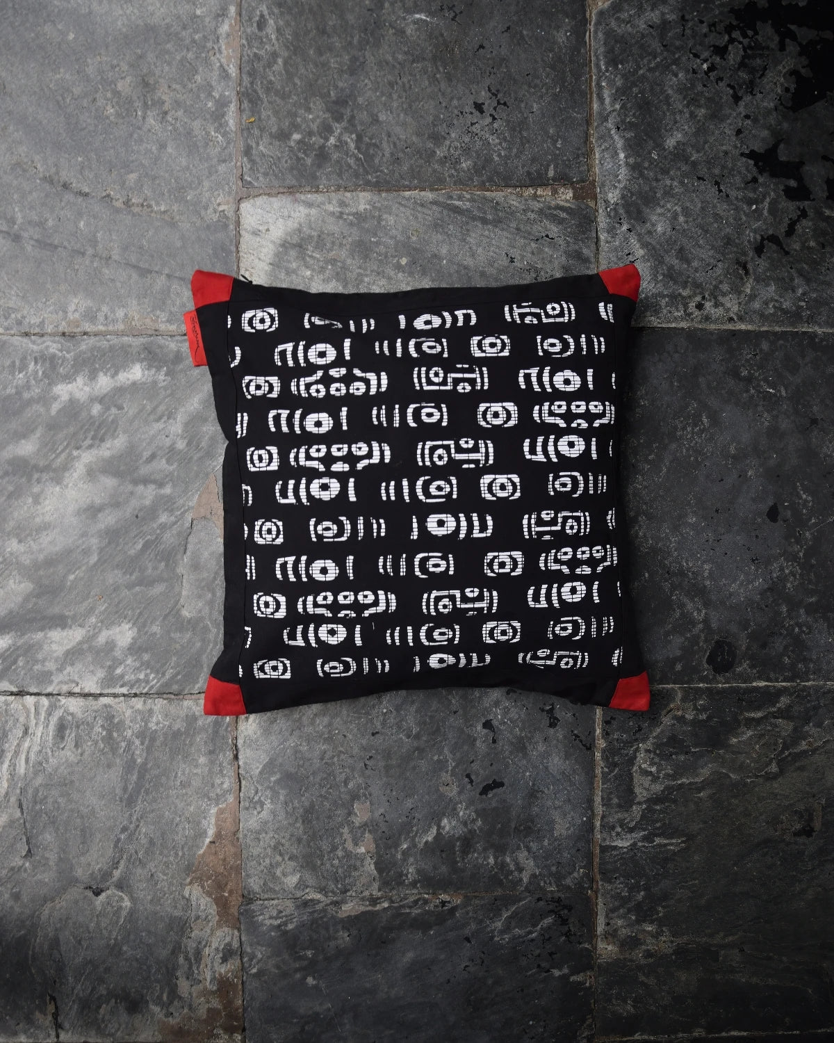 Dzi Cushion Cover Black