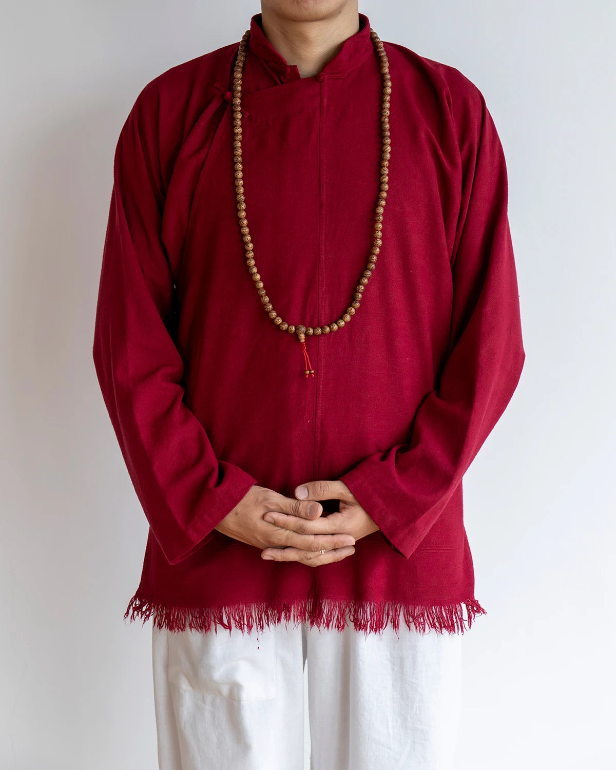 Tibetan Buray Shirt - Monk Red