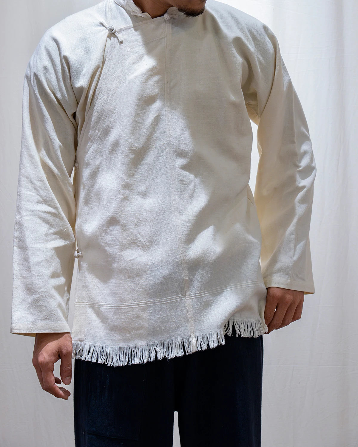 Tibetan Buray Shirt - White