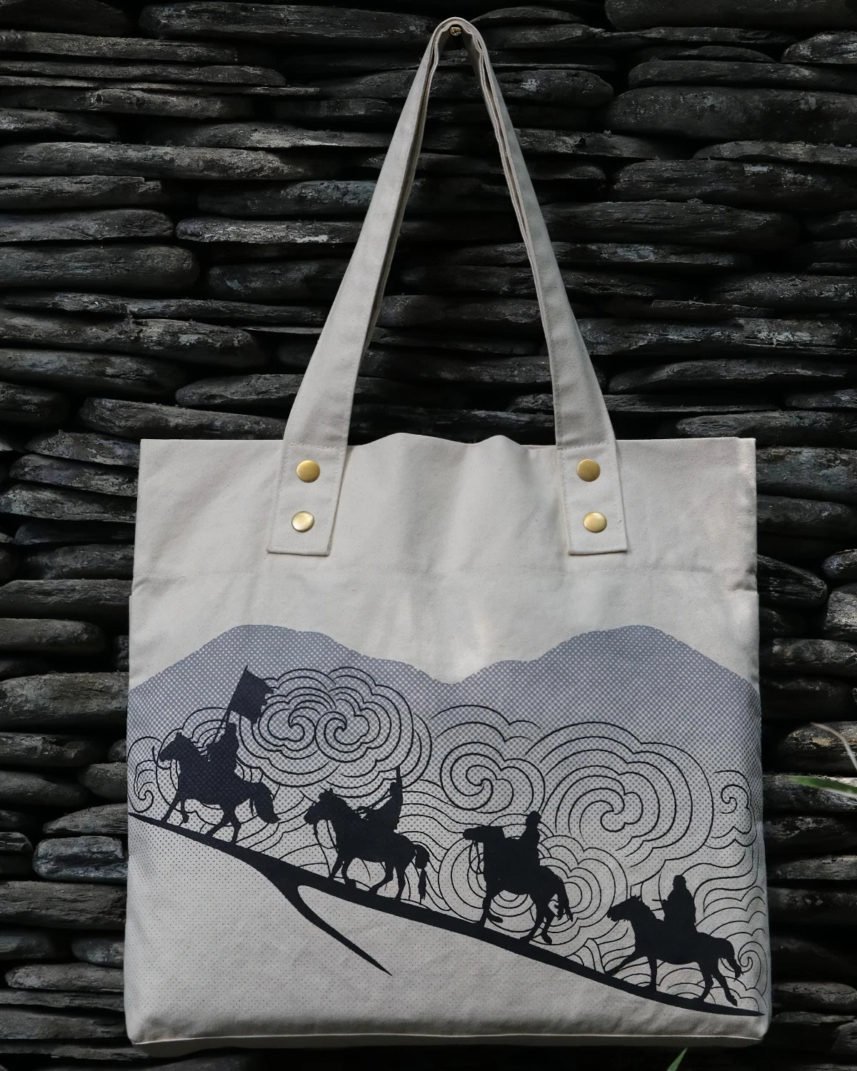 Horse Riders Tote & Pouch Set