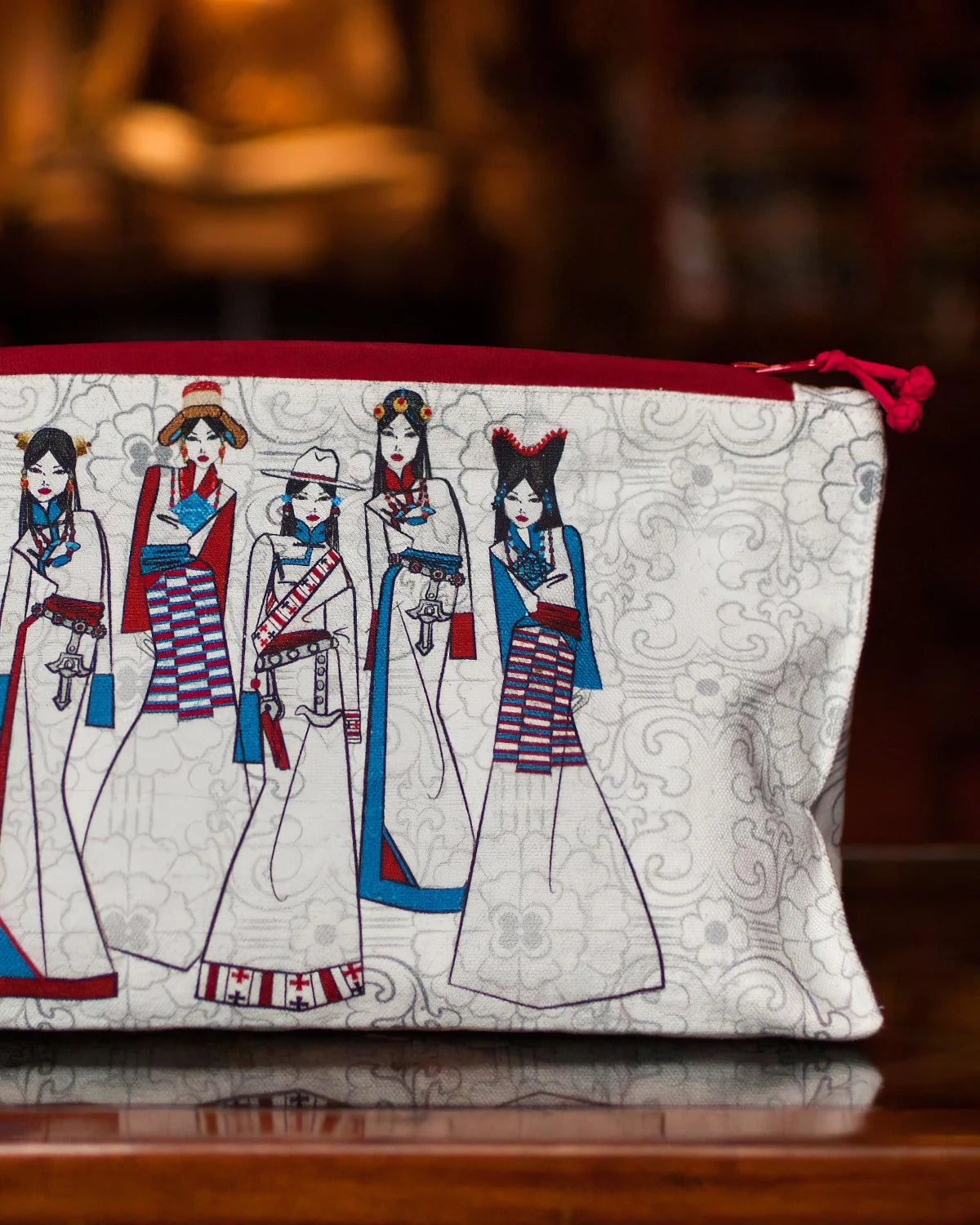 Faces of Tibetan Makeup Pouches