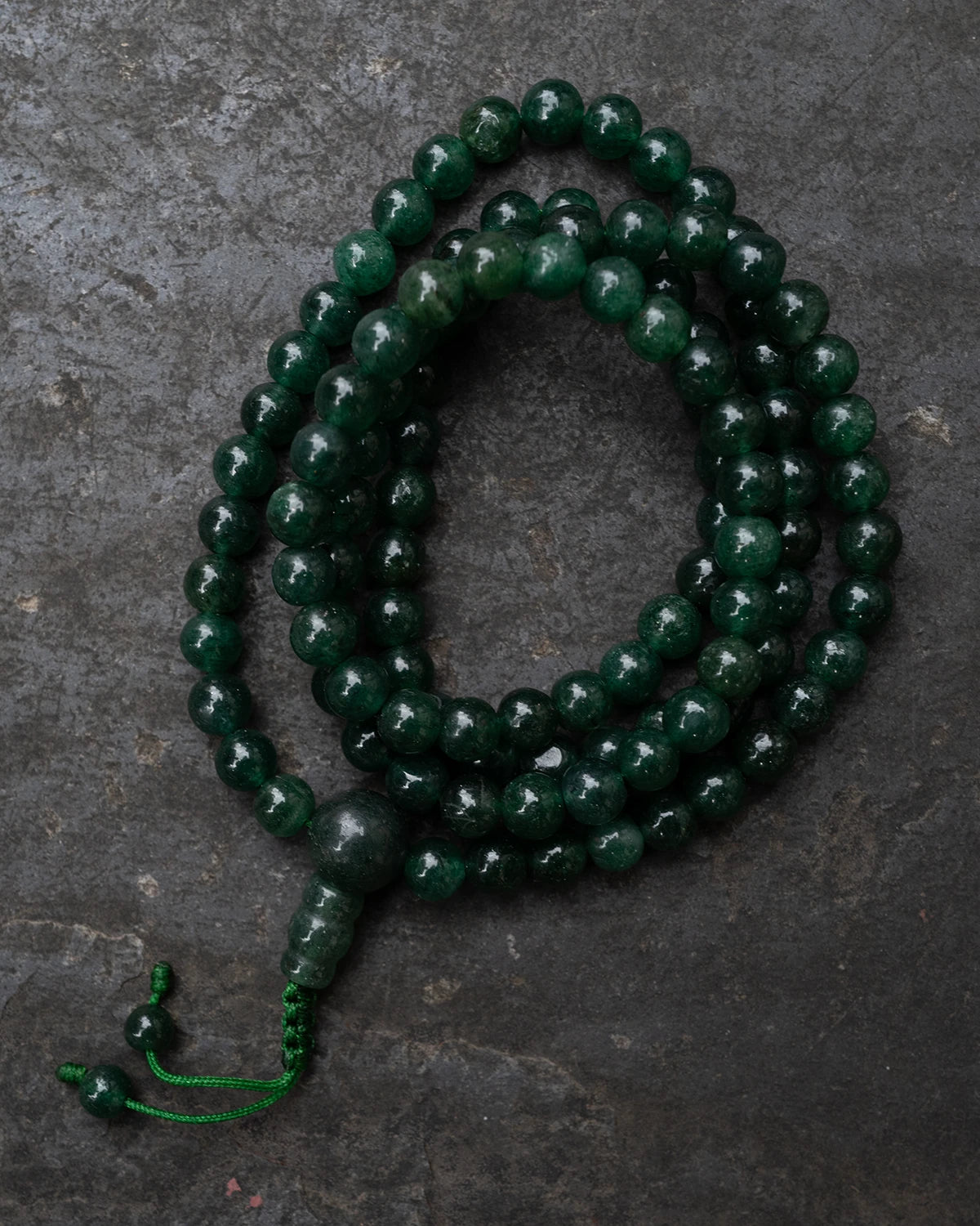 Green Jade Mala