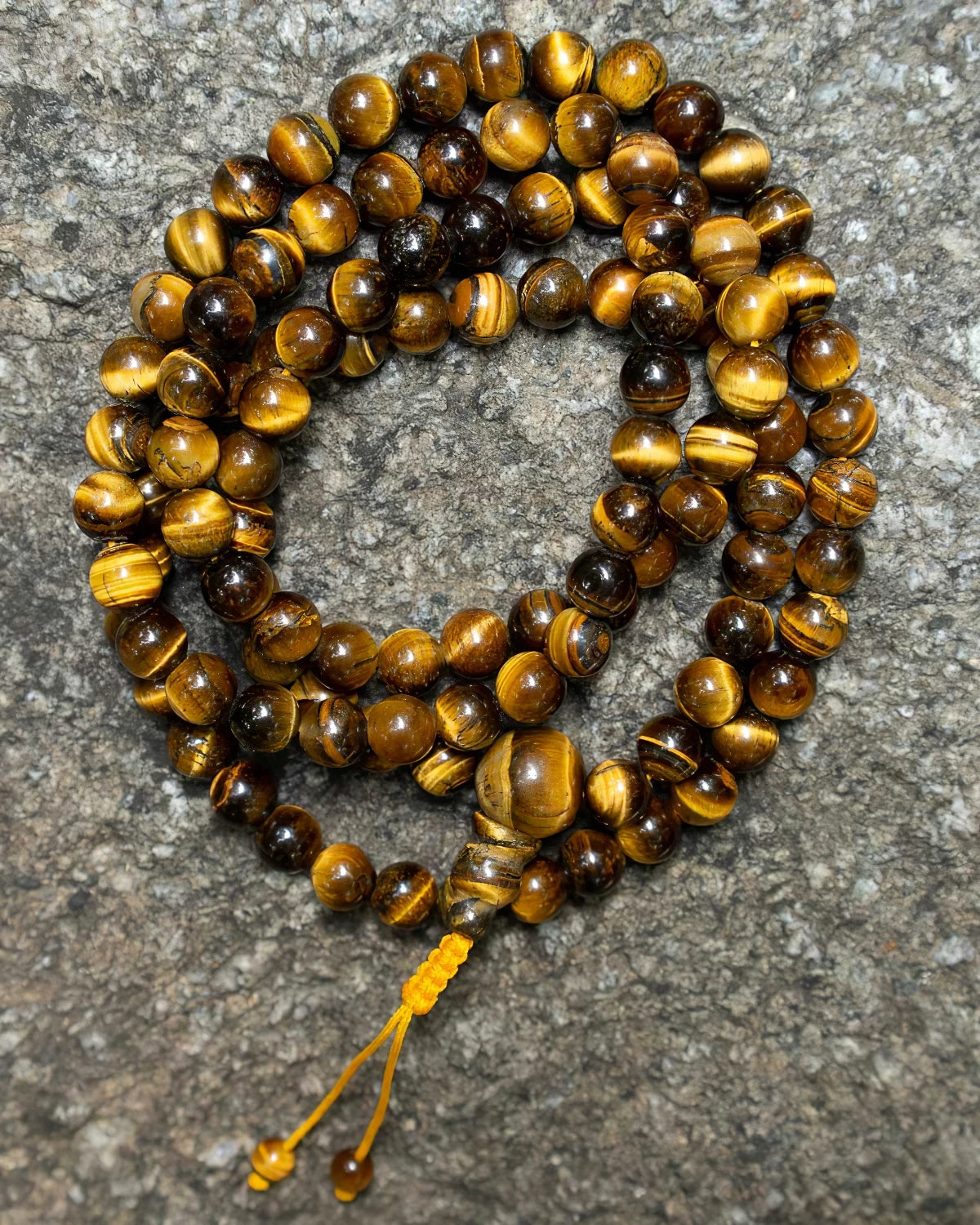 Yellow Tiger Eye Long Mala