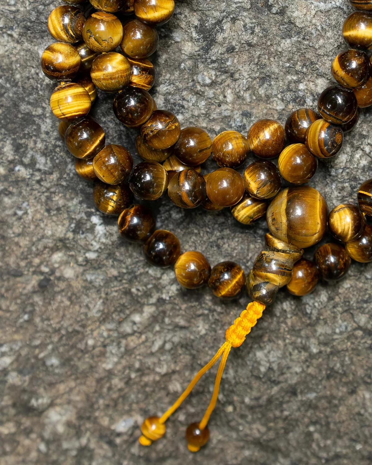 Yellow Tiger Eye Long Mala