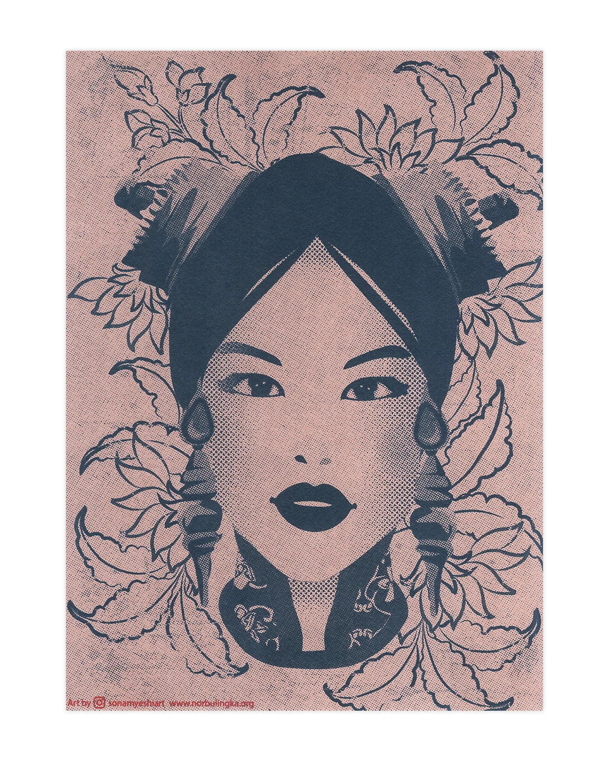 Khampa Woman Art Poster