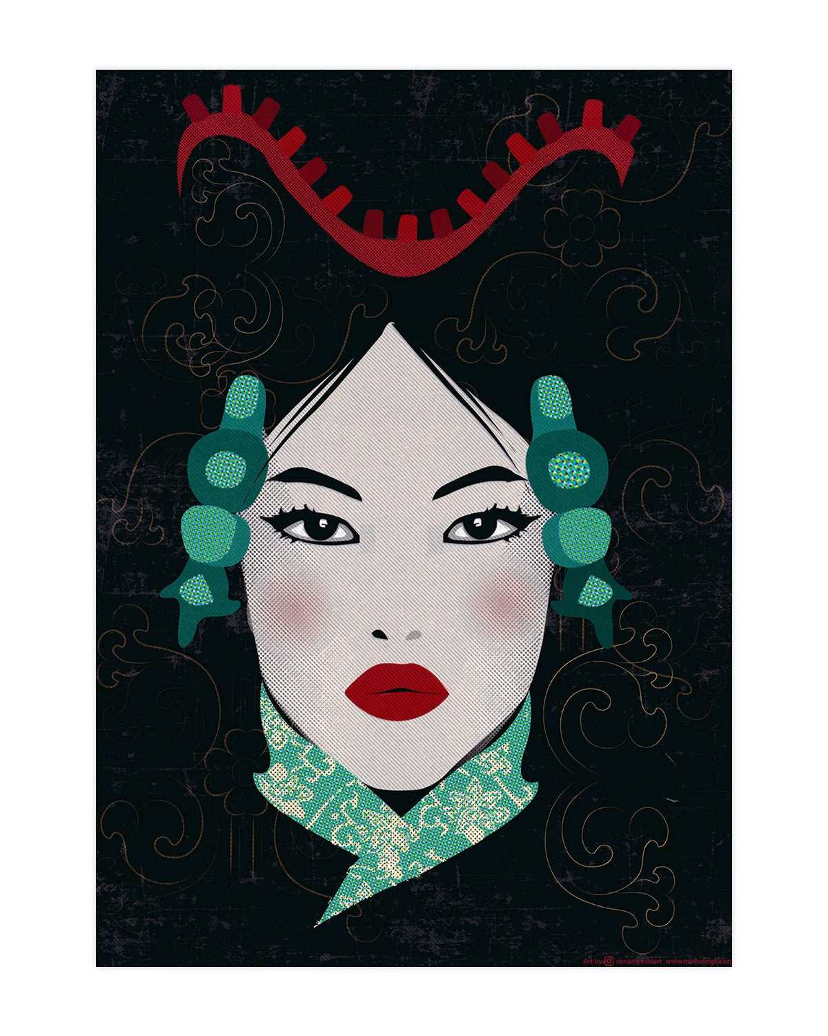 Woman from Central Tibet Art Poster