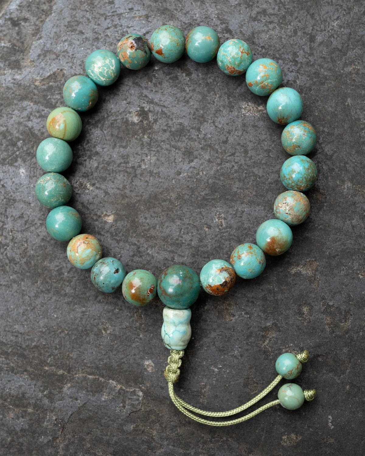 Green Turquoise Wrist Mala