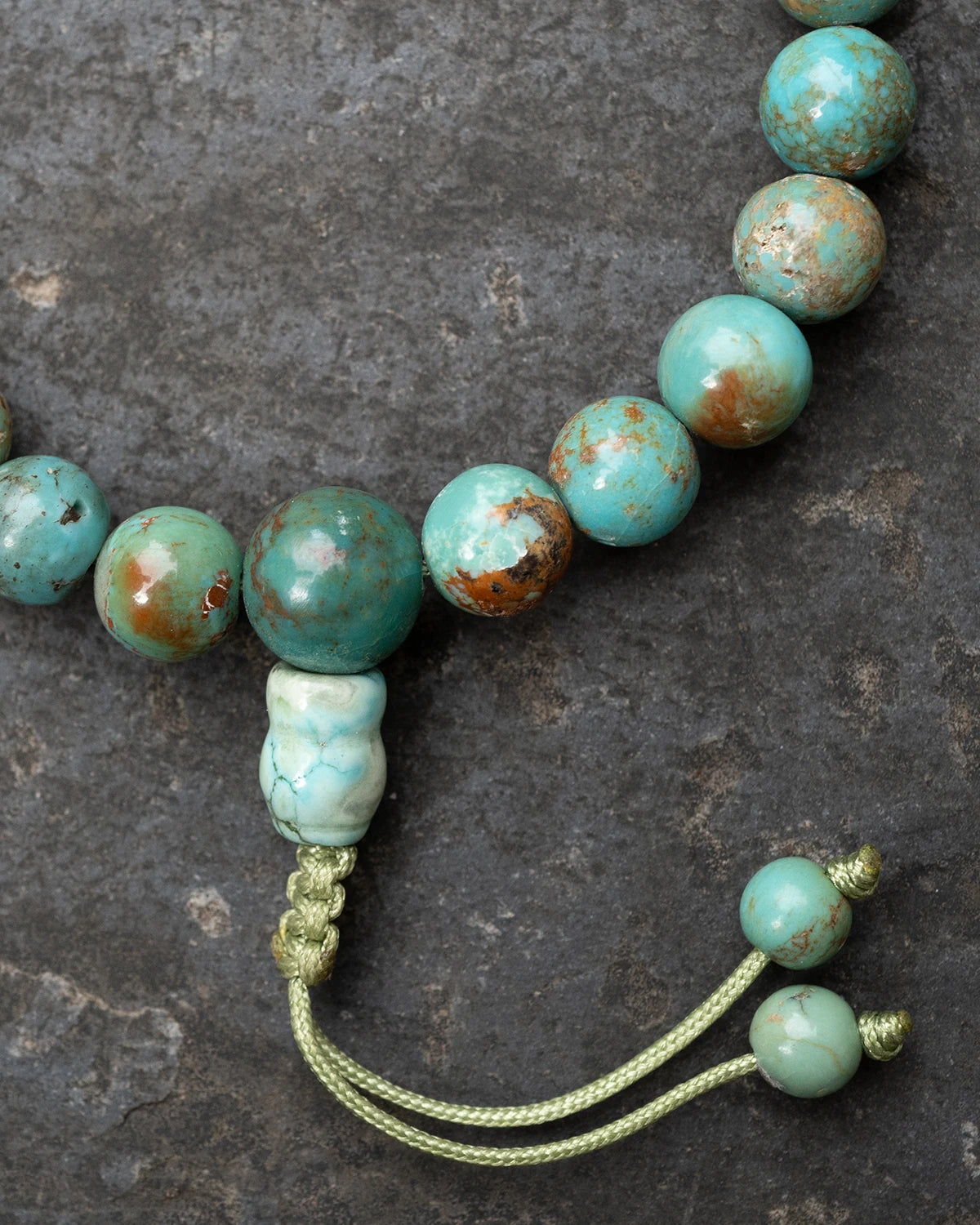 Green Turquoise Wrist Mala