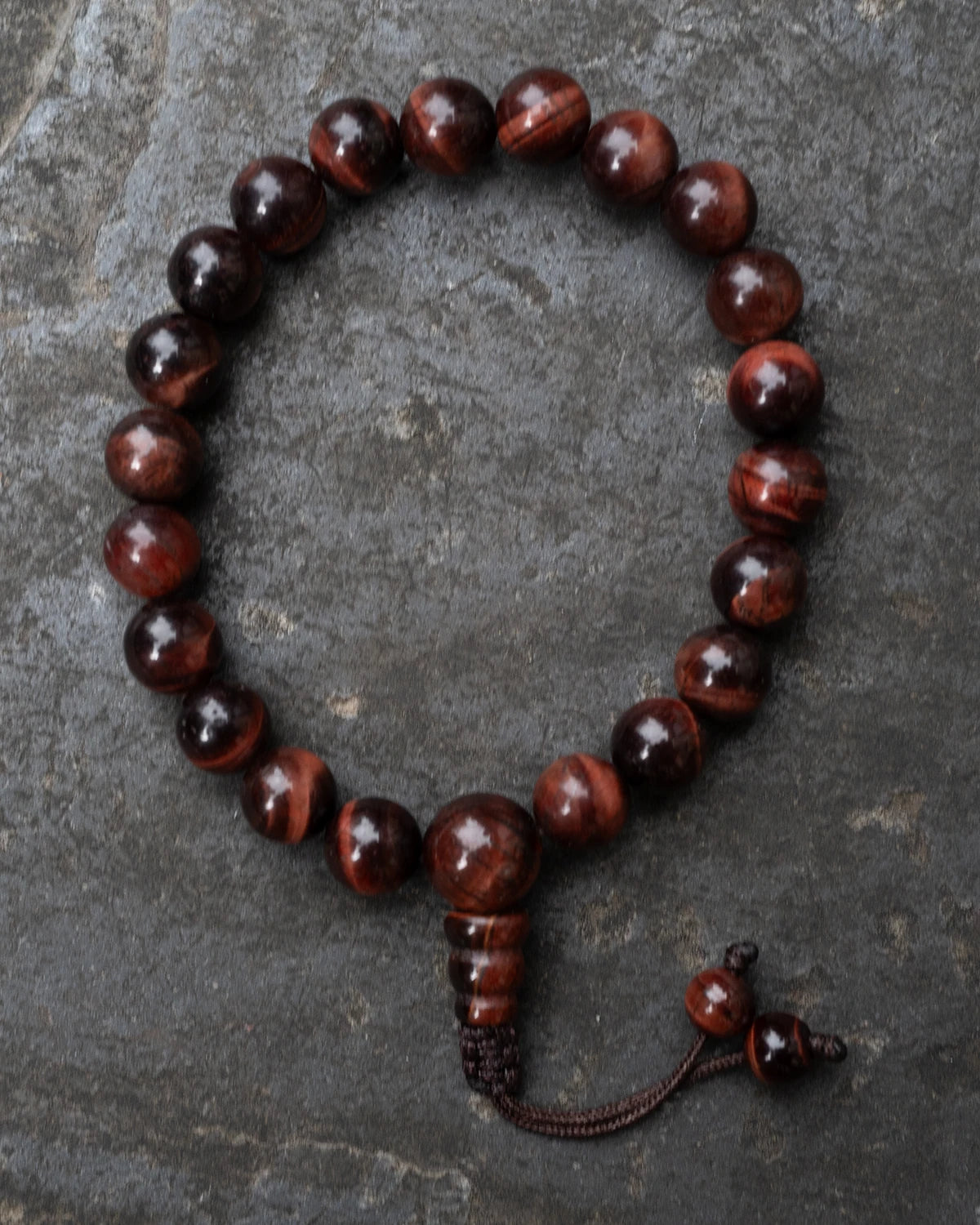 Brown Tiger Eye Wrist Mala