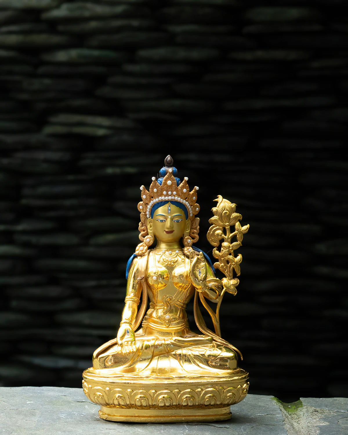 White Tara (Gold) 6-inch Statue