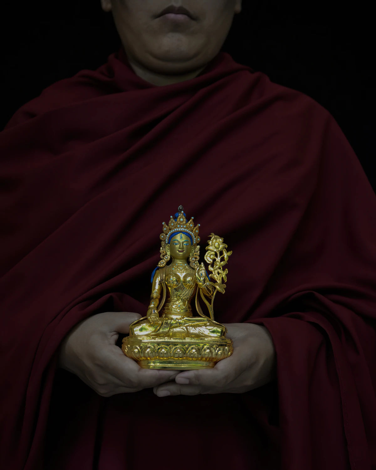 White Tara (Gold) 6-inch Statue