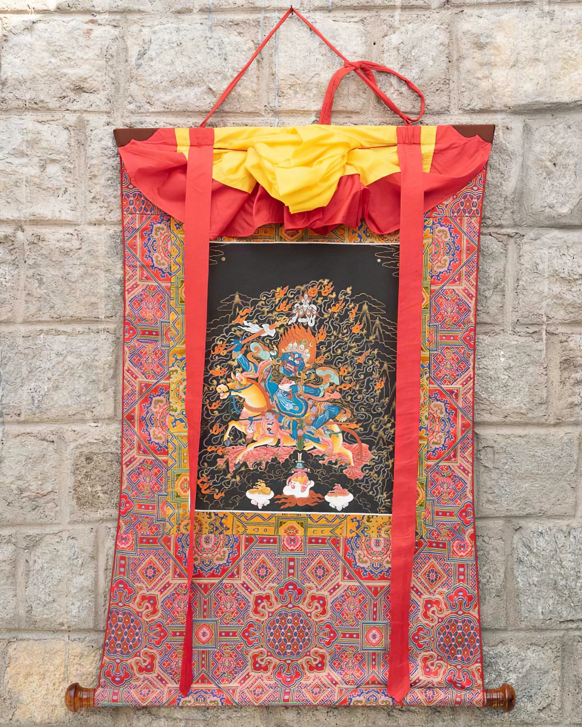 Shri Devi - Palden Lhamo Painted Thangka