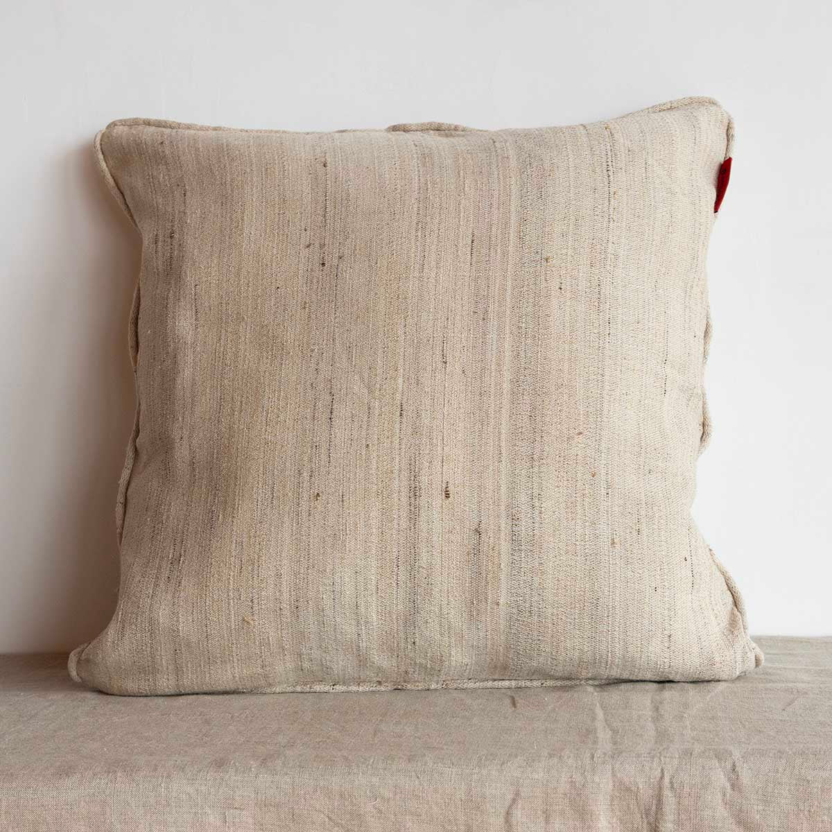 Crane Appliquéd Cushion Cover