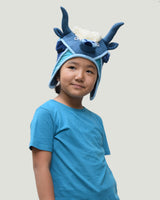 Kids Yak Hat, Blue/Turquoise