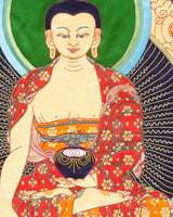Buddha Shakyamuni (Detailed) Applique Thangka