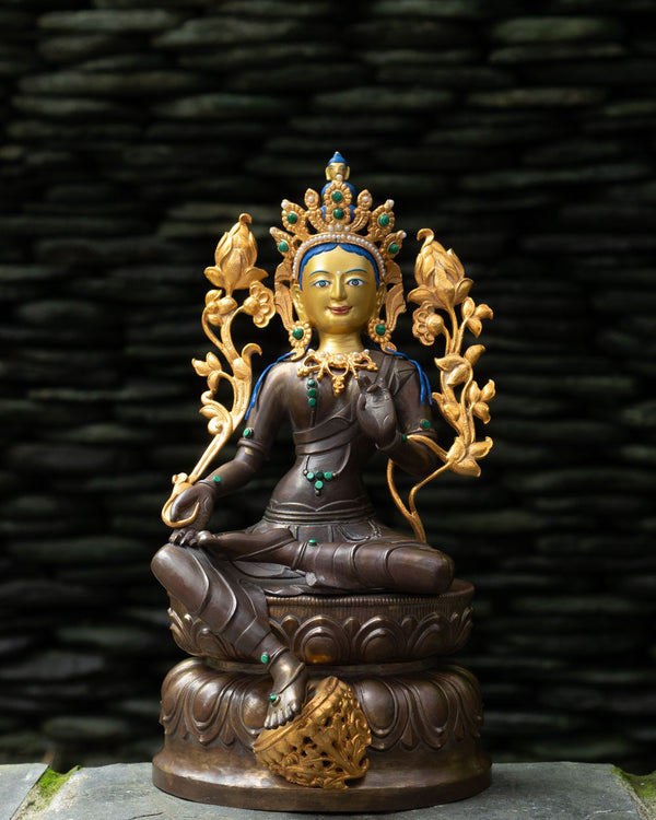 Green Tara 12-inch Statue