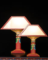 Tibetan Pillar Lamp, Red