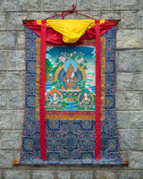 Tse Lha Nam Sum Painted Thangka