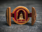 Traveler's Altar with Gilded Buddha